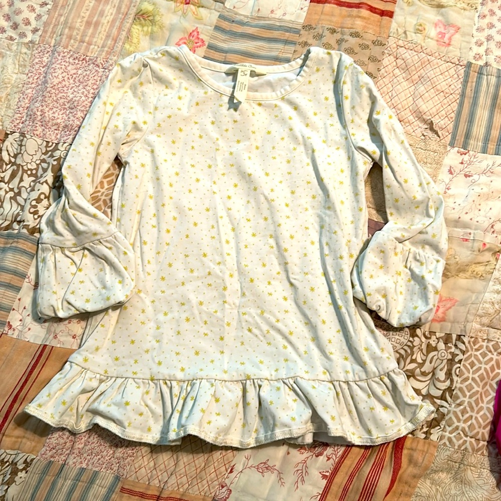 Matilda Jane long sleeve ruffle shirt 6 girls